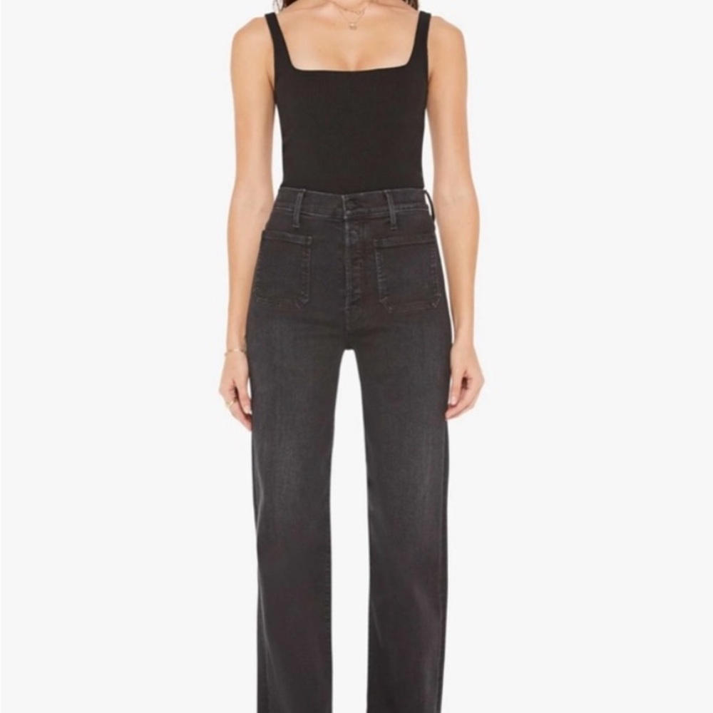 Mother Patch Pocket Black Women's Jeans